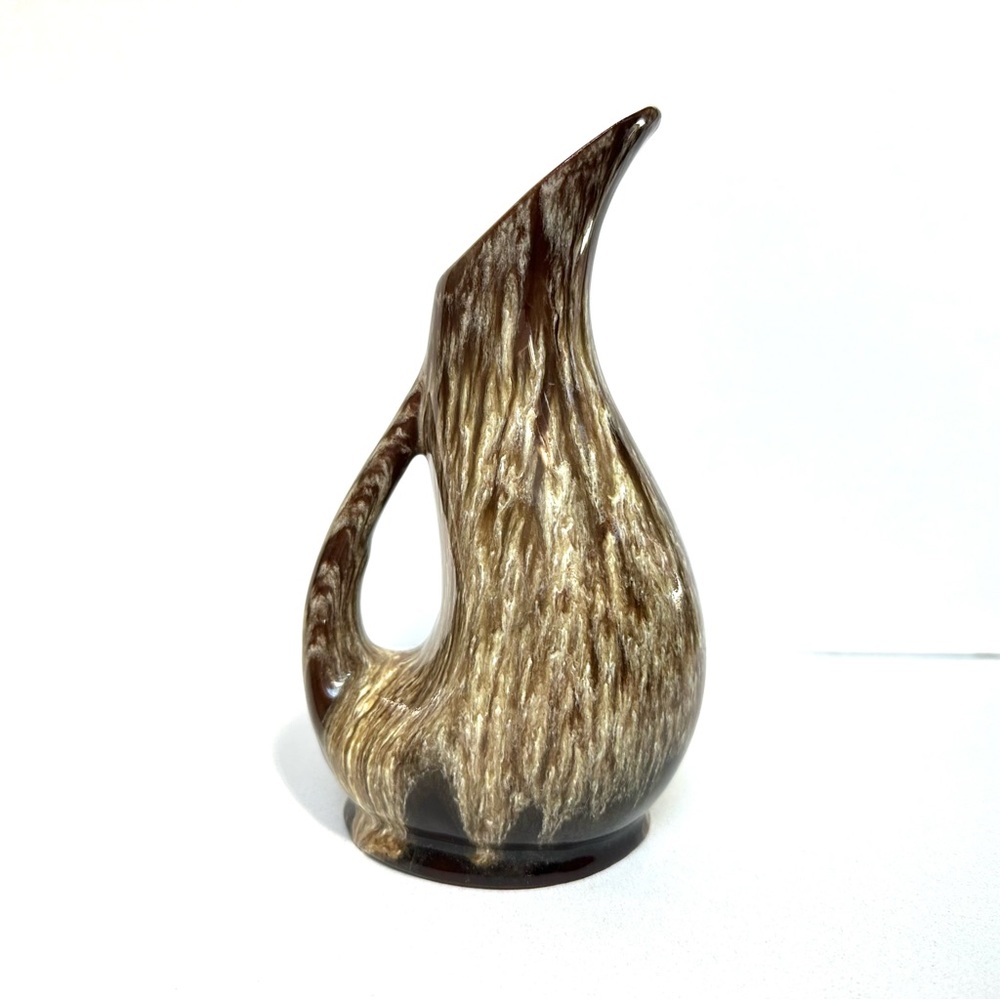 Vintage Evangeline 992 Canada Pottery - brown dip glaze ceramic